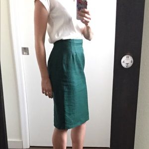 Vintage High Waisted Pencil Skirt